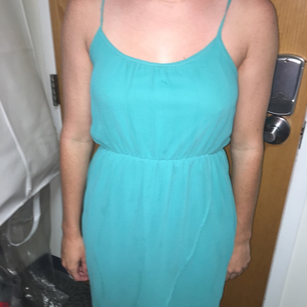Everly teal dress